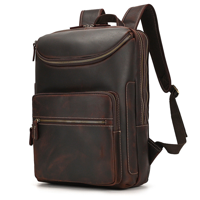 Vintage Leather Backpack-Blackwood