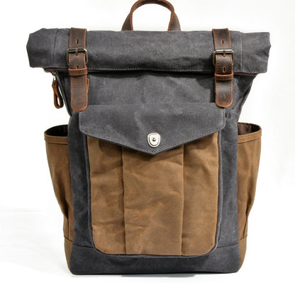 Oil wax canvas mountaineering bag-Liskeard