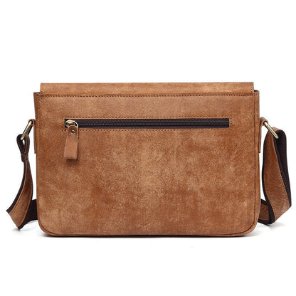 Vintage cowhide shoulder bag-Lostwithiel