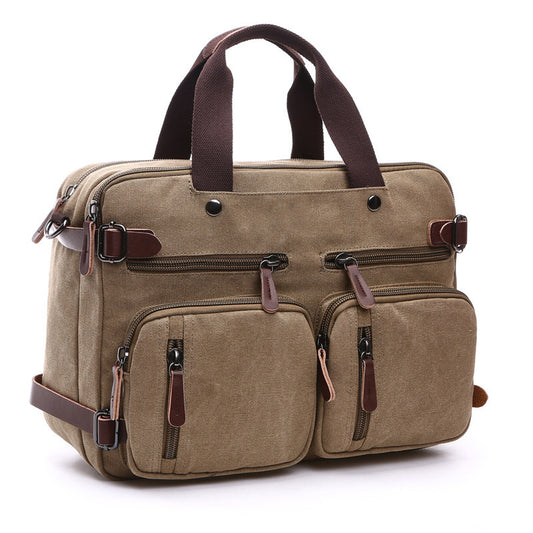 Vintage Canvas Messenger Bag-Tintagel