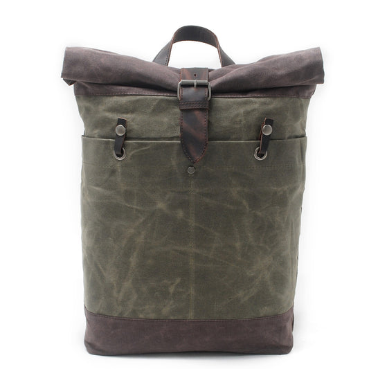 Retro canvas backpack-Roseland