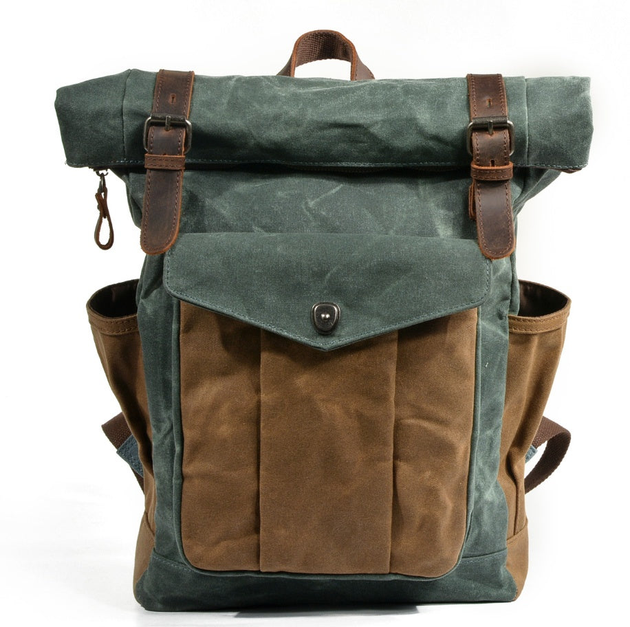 Oil wax canvas mountaineering bag-Liskeard