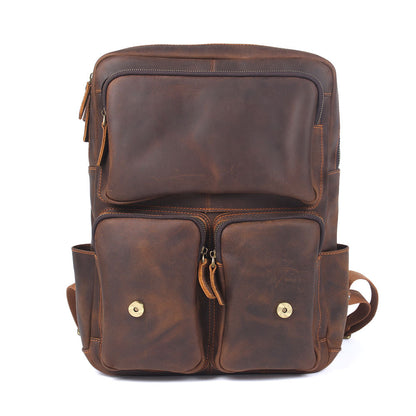 Crazy Horse Leather Backpack-Ferndale