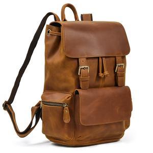 Crazy Horse Leather Backpack-Bridgend