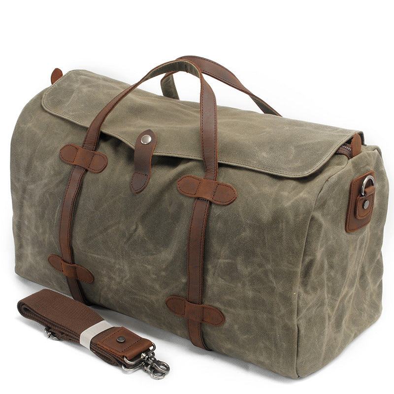 Oil Wax Canvas Duffle Bag-Mousehole