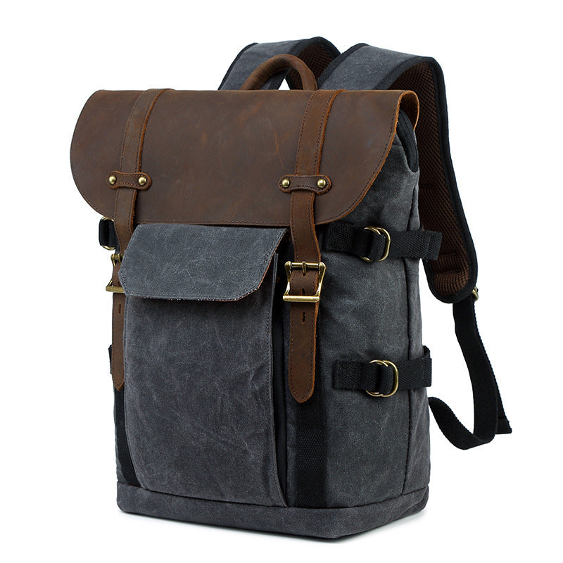 Crazy Horse Leather Camera Bag-Fowey