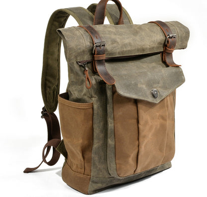 Oil wax canvas mountaineering bag-Liskeard