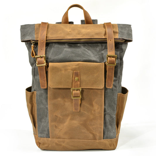 Vintage Canvas Backpack-Looe