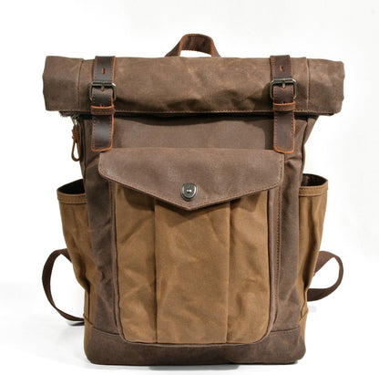 Oil wax canvas mountaineering bag-Liskeard