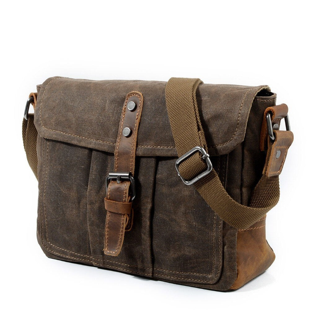 Vintage Canvas Messenger Bag-The Lizard