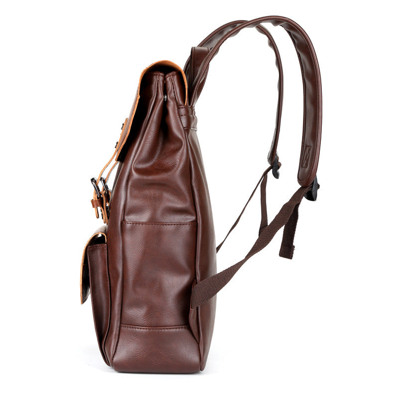 Crazy Horse Leather Backpack-Newlyn