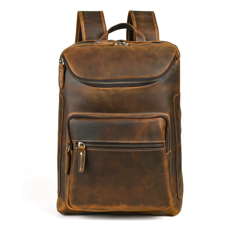 Retro Leather Backpack-Glynneath