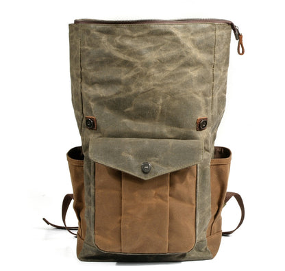 Oil wax canvas mountaineering bag-Liskeard