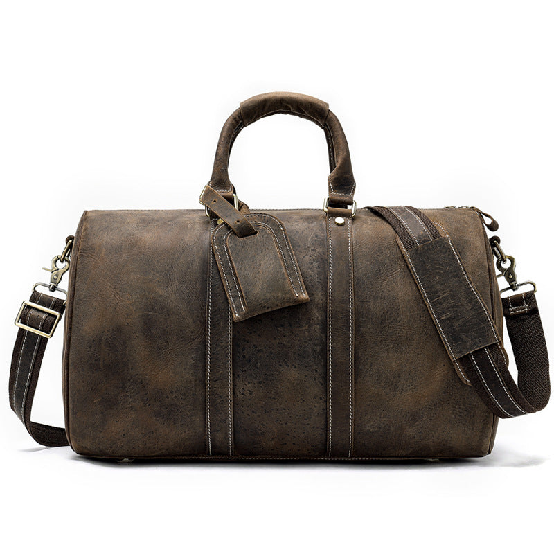 Vintage Leather Duffel Bag-Zennor