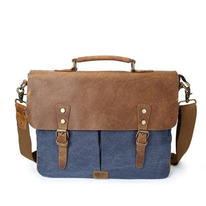 Vintage Canvas Messenger Bag-Porthleven