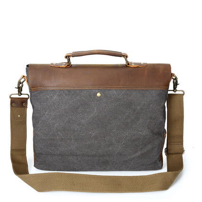 Vintage Canvas Messenger Bag-Porthleven