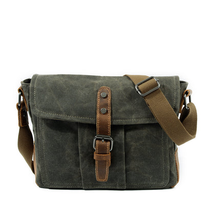 Vintage Canvas Messenger Bag-The Lizard