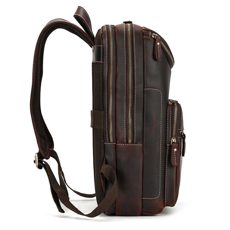 Vintage Leather Backpack-Blackwood