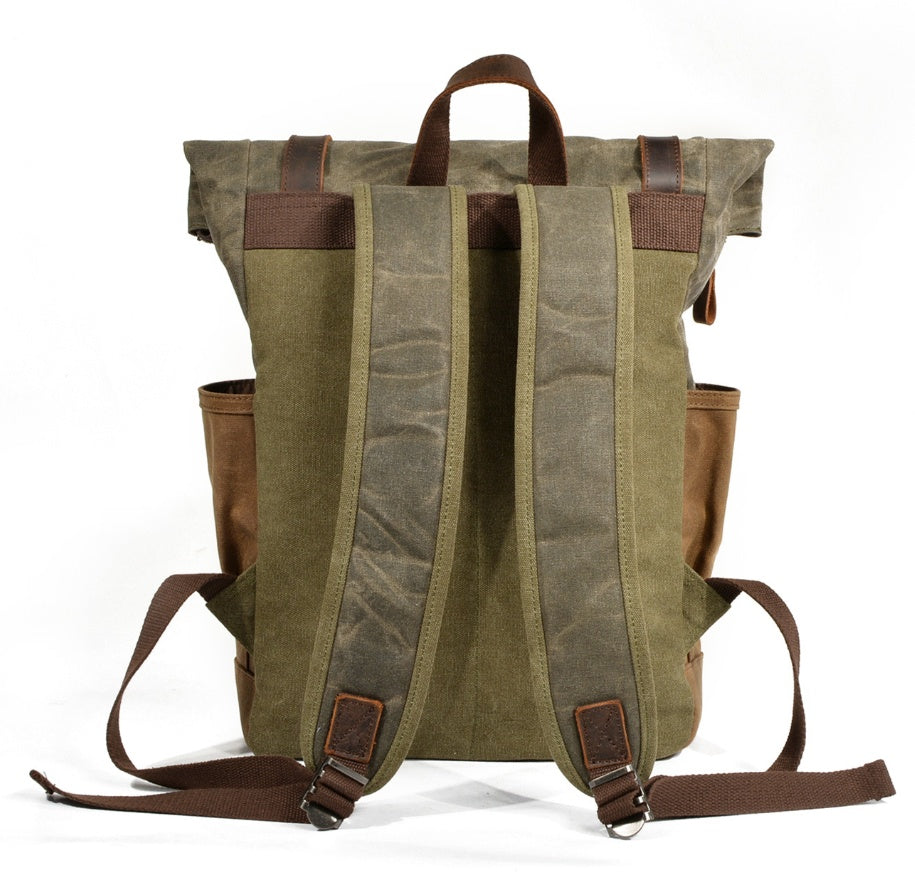 Oil wax canvas mountaineering bag-Liskeard