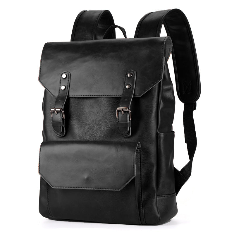 Crazy Horse Leather Backpack-Newlyn