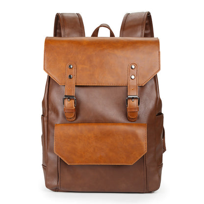 Crazy Horse Leather Backpack-Newlyn