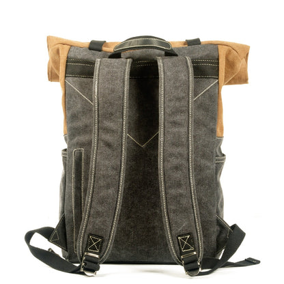 Retro Canvas Backpack-Porteath