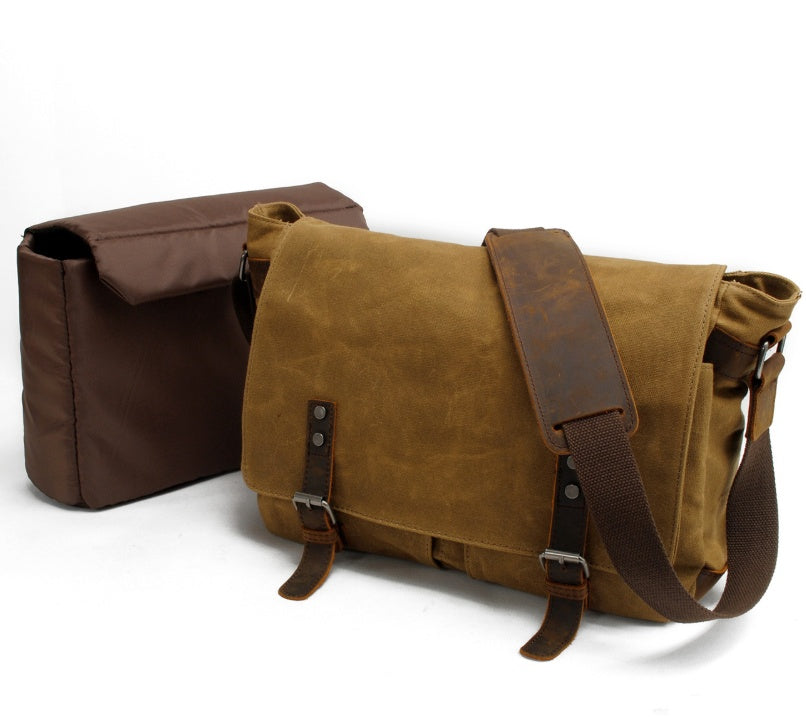 Vintage Canvas Messenger Bag-Marizion