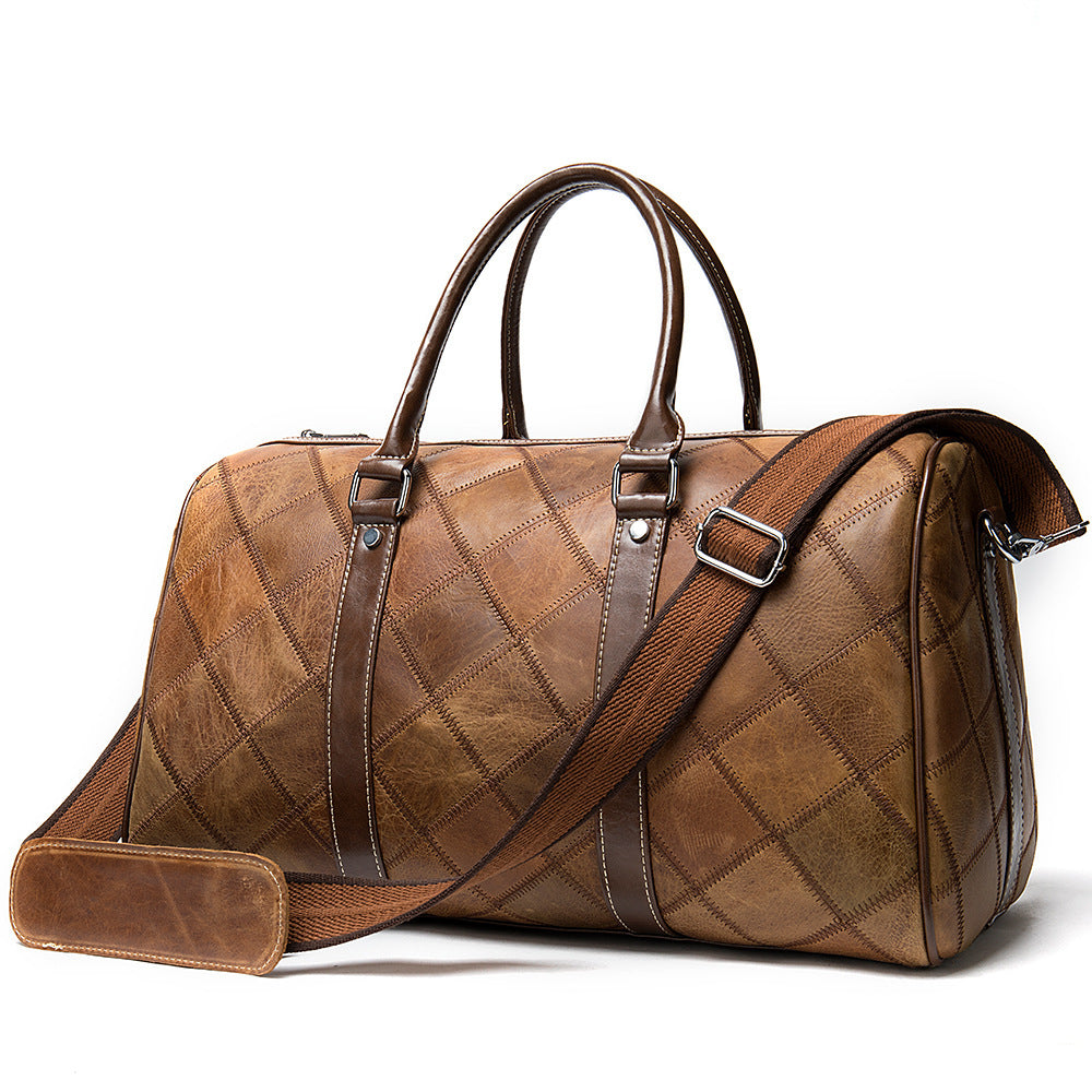 Checked vintage Duffel bag-Helford