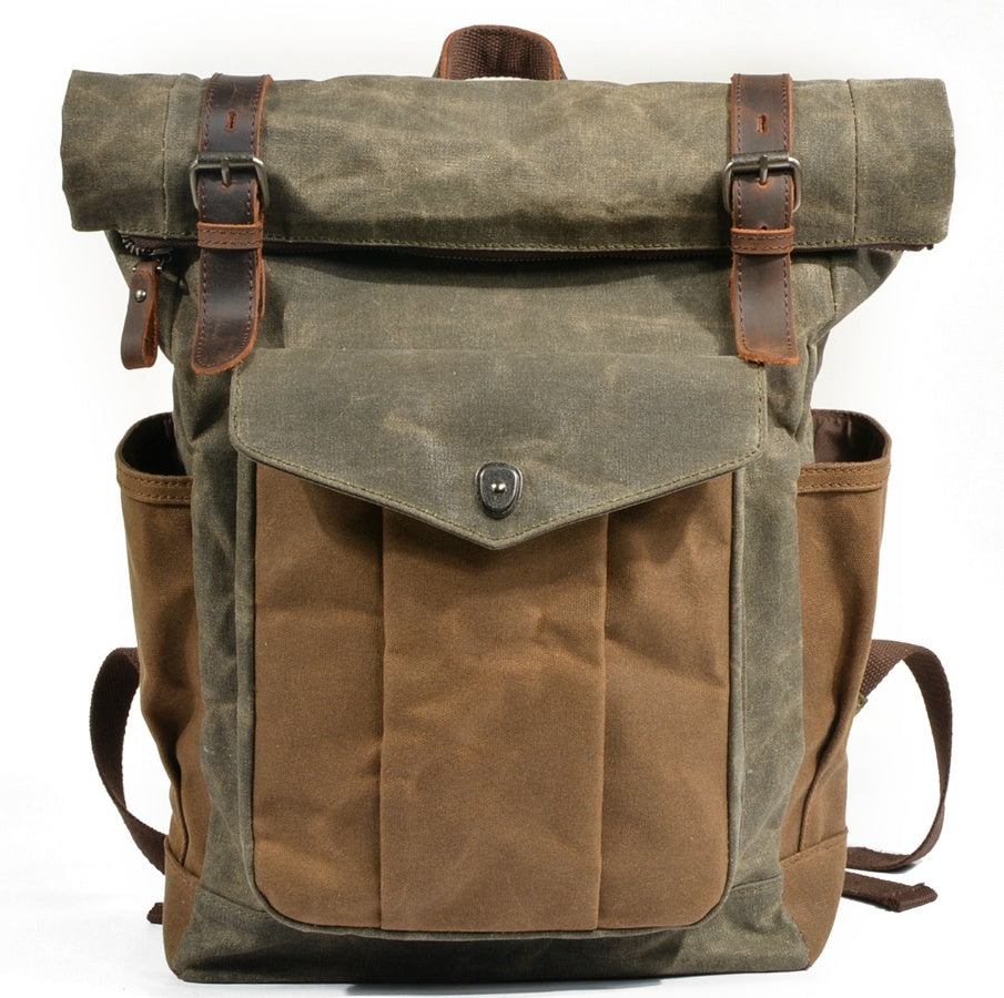 Oil wax canvas mountaineering bag-Liskeard