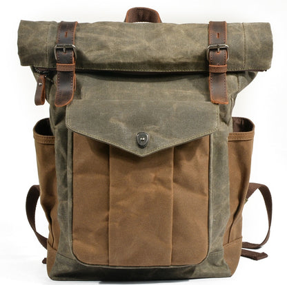 Oil wax canvas mountaineering bag-Liskeard