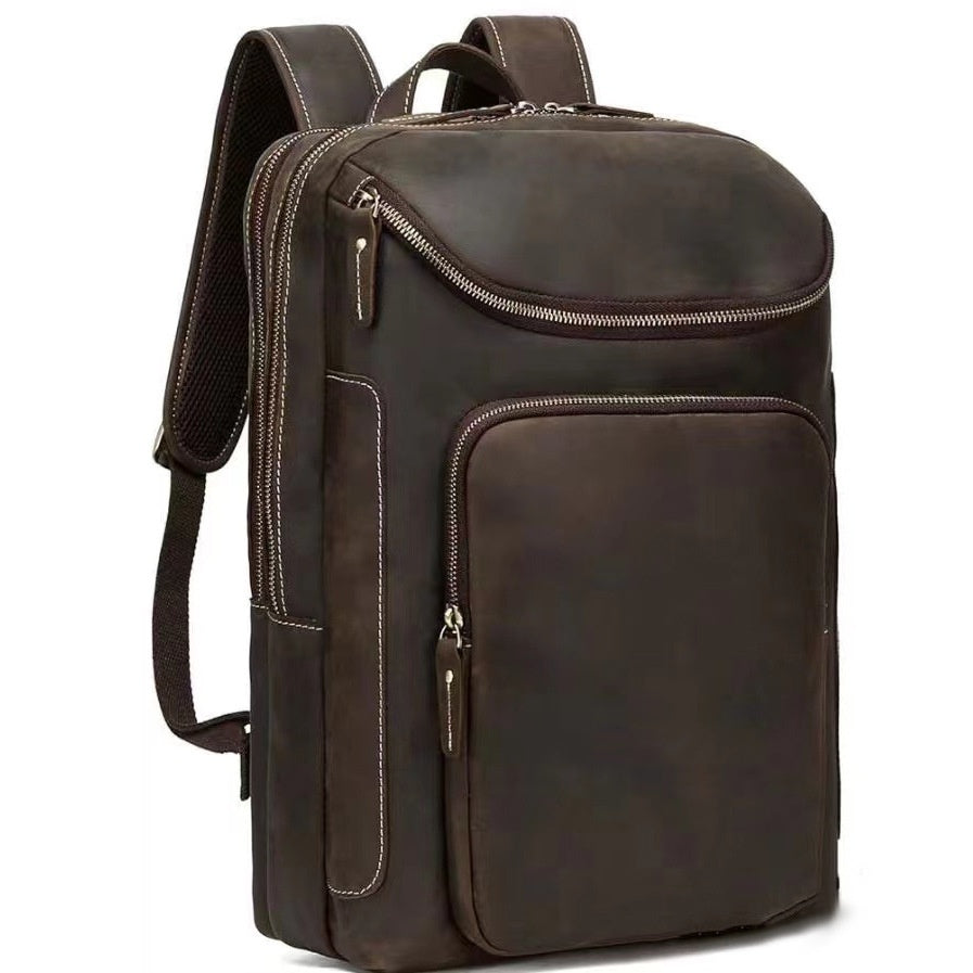 Retro Leather Backpack-Glynneath