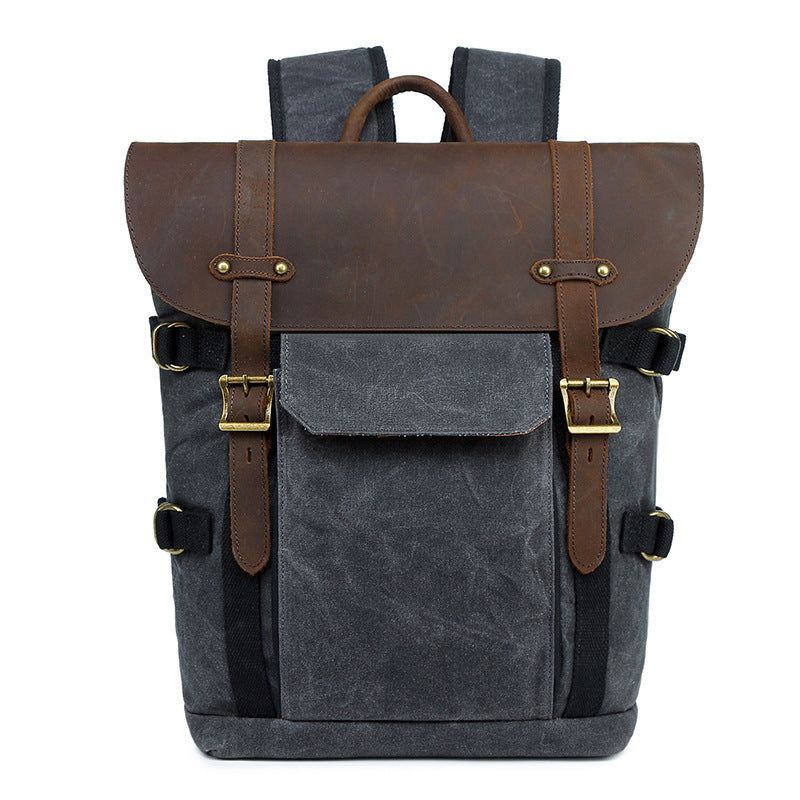 Crazy Horse Leather Camera Bag-Fowey