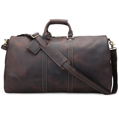 Vintage Genuine Cowhide Duffle Bag-Port Isaac