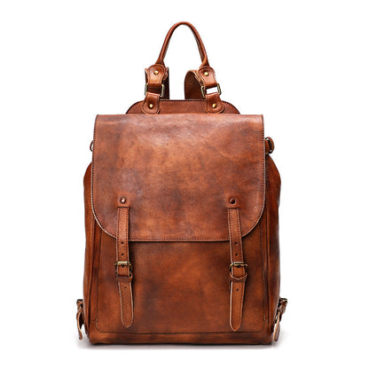 Vintage Leather Backpack-Conwy