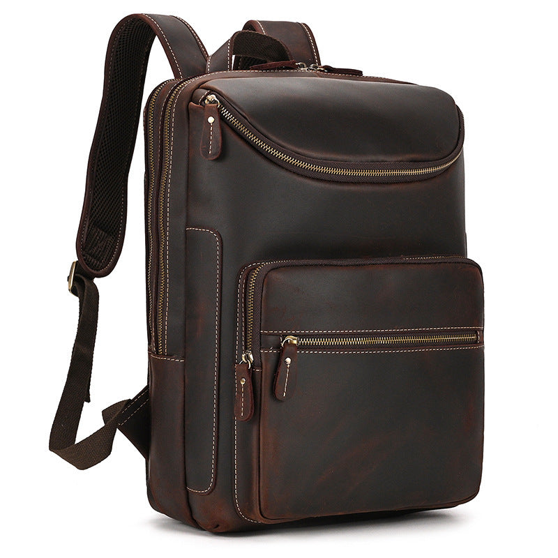 Vintage Leather Backpack-Blackwood