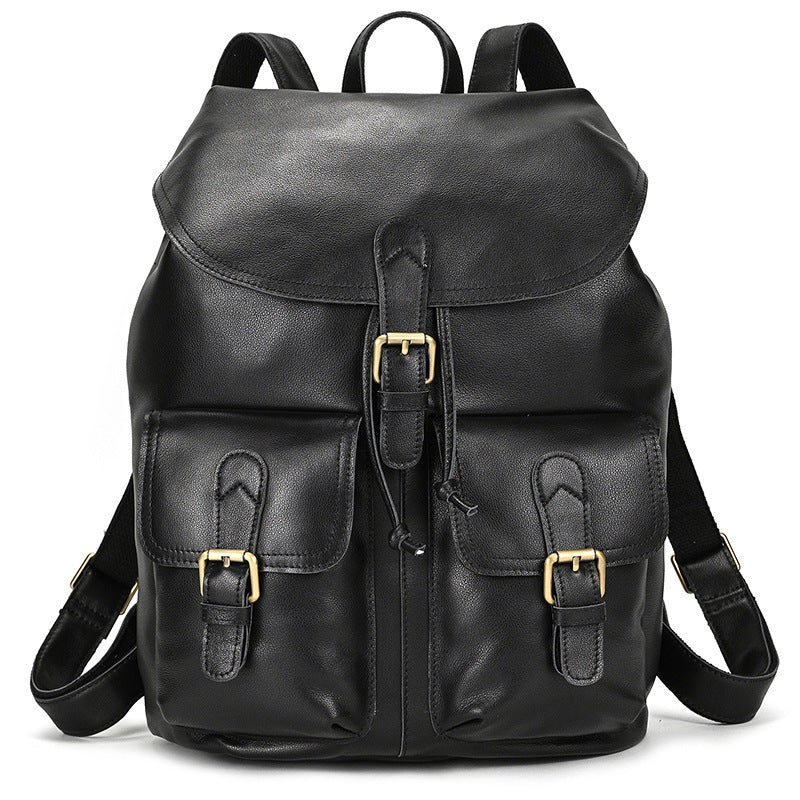 Retro Crazy Horse Leather Backpack-Penryn